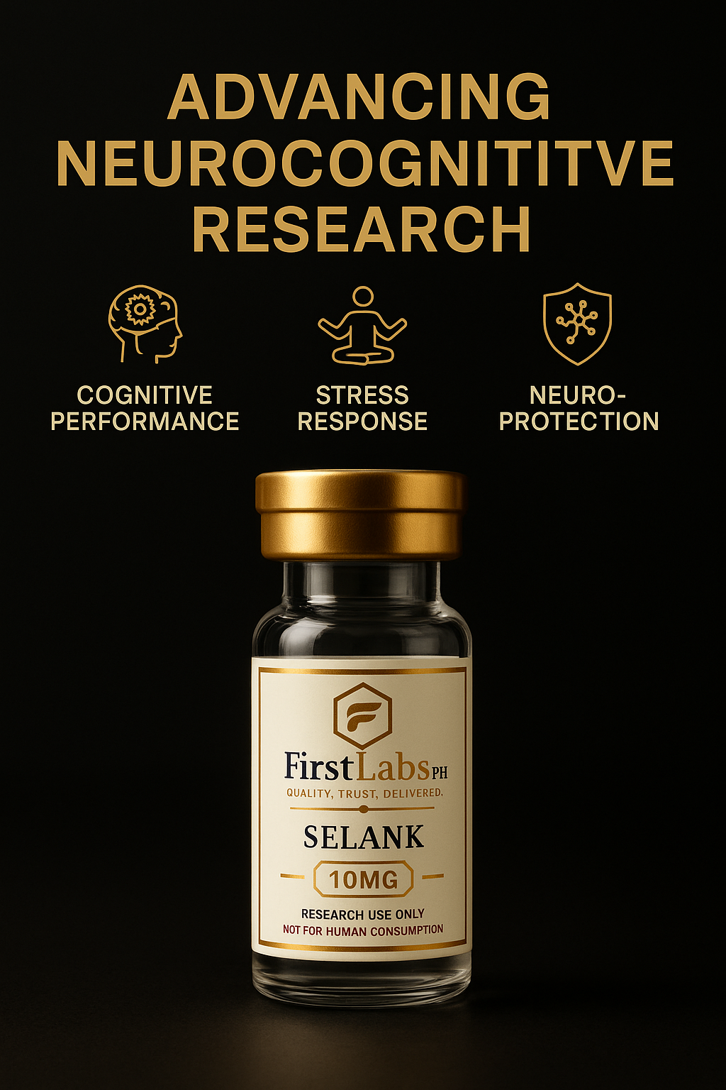 Selank 10mg — neurocognitive research peptide