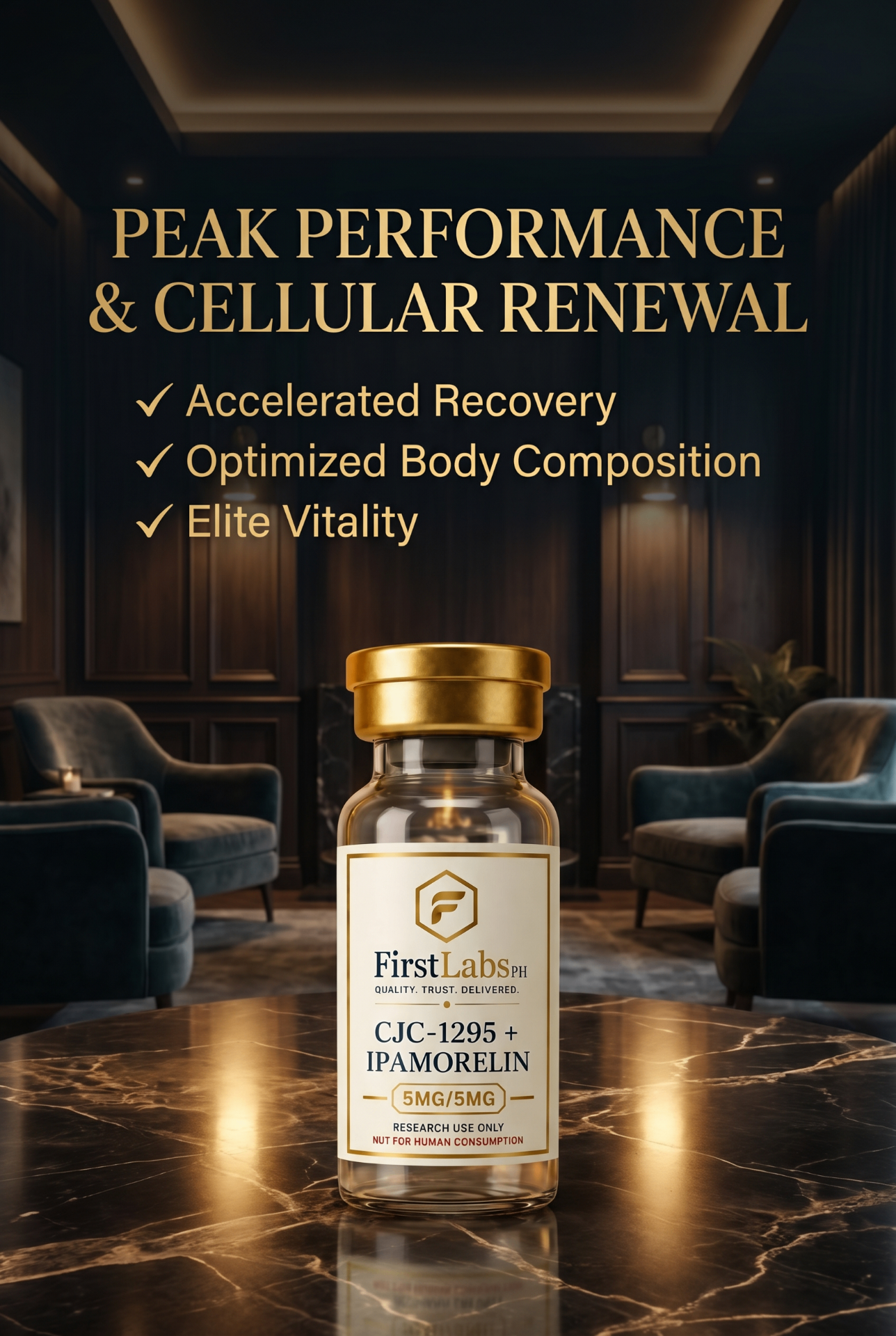 CJC-1295 plus Ipamorelin 5mg/5mg — performance and renewal research blend