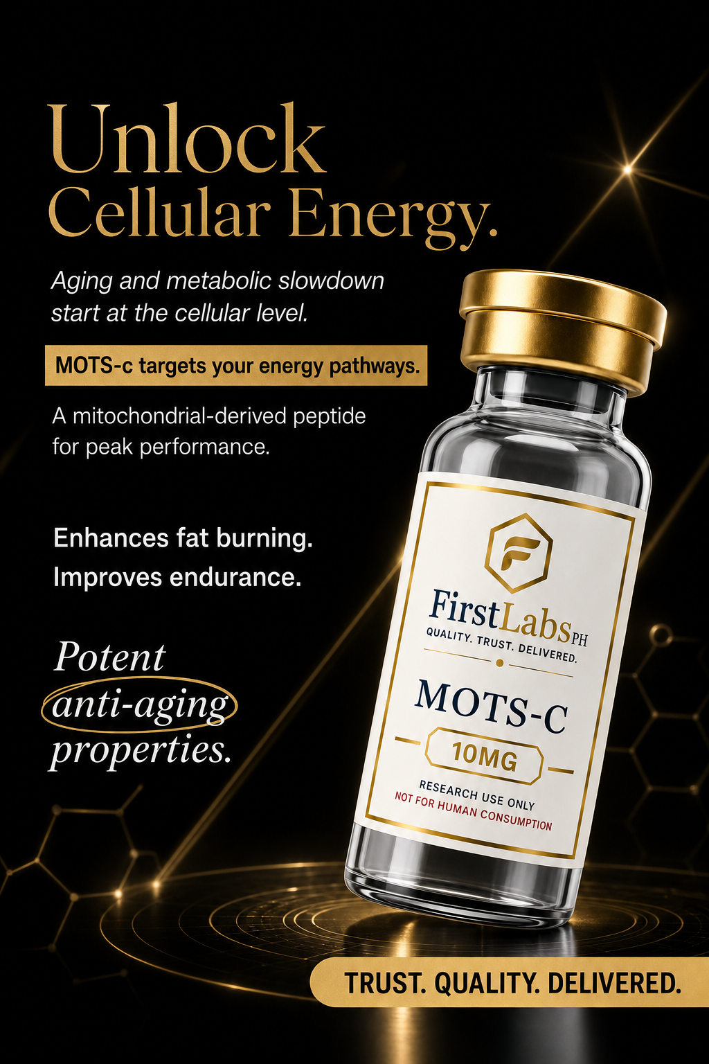 MOTS-C 10mg — cellular energy research peptide