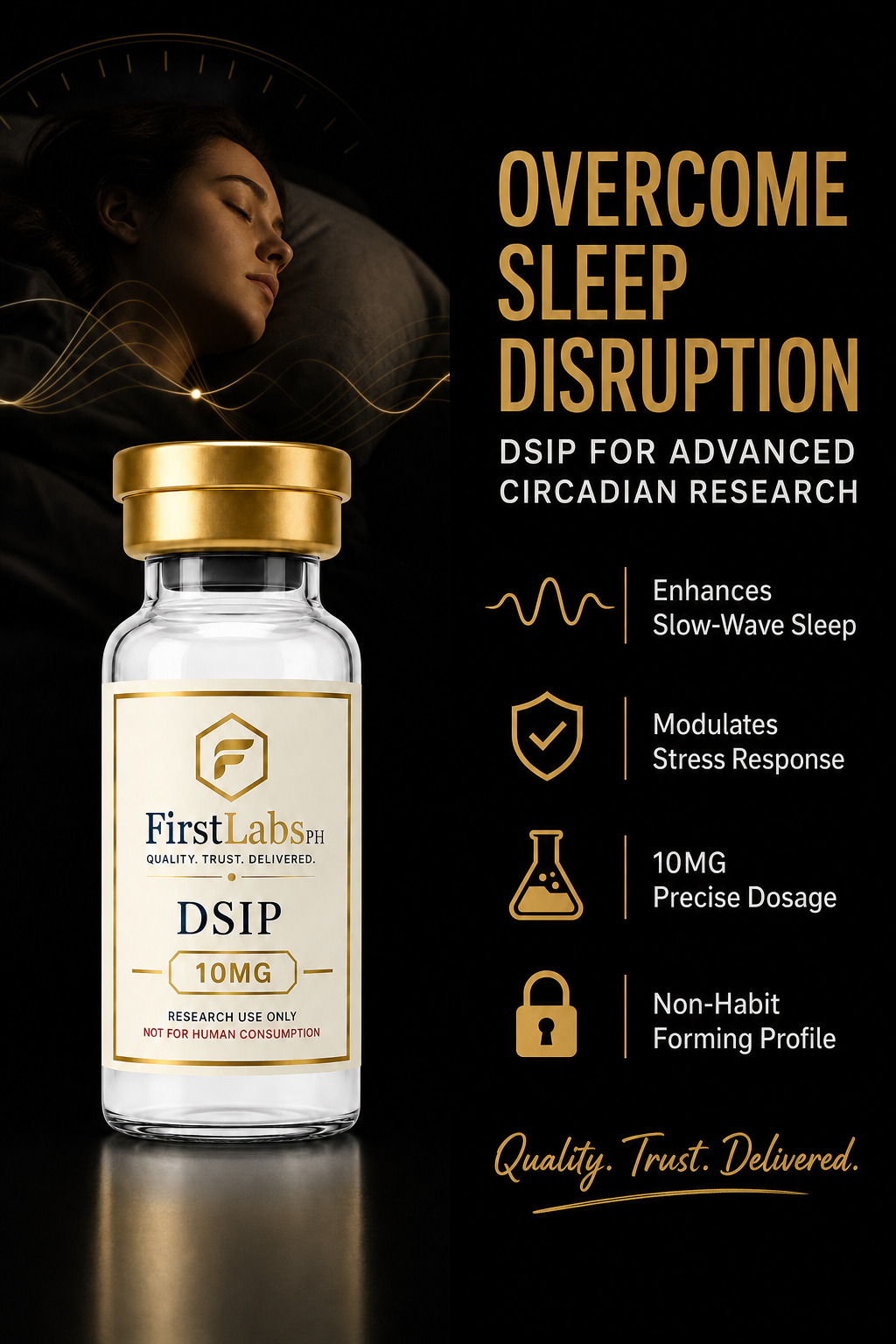 DSIP 10mg — circadian & sleep research peptide